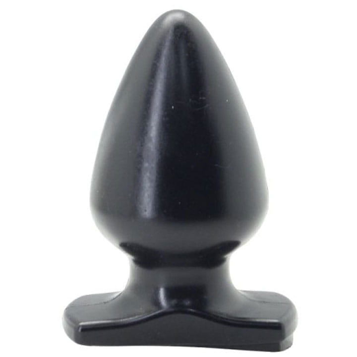 Gruby korek analny Czarny silikon